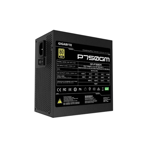 Gigabyte GP-P750GM 750W 80 Plus Gold Modular Power Supply