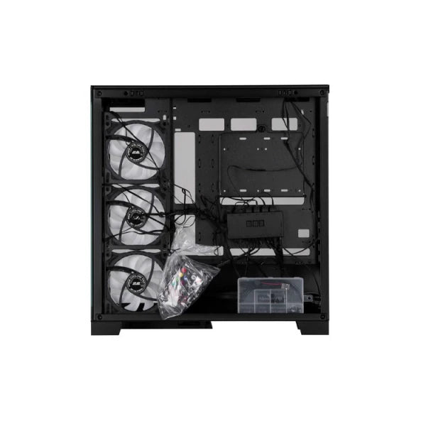 Case: 2E FANTOM GK701B 4x120mm ARGB Fans Mini Tower Black - 2E-GK701B