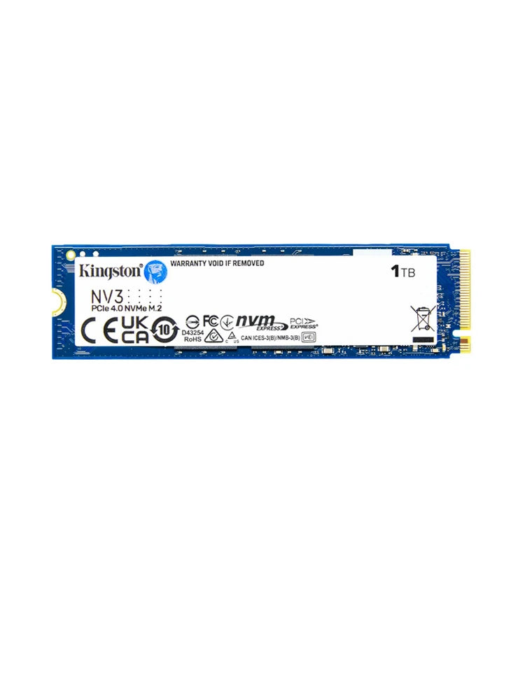 Hard Drive: Kingston NV3 1TB SSD M.2 PCIe 4.0 NVMe - SNV3S/1000G