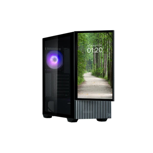 Case: Zalman Z10 DS 1x120mm ARGB/2х120mm Fans With Monitor Mid Tower Black